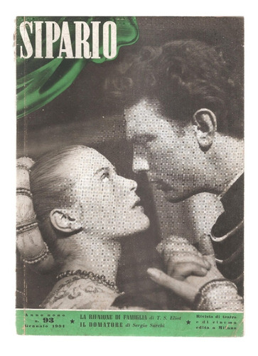 Revista Sipario Teatro Cinema Italiano Nº 93 Gennaio 1954