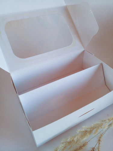 12 Cajas De 18 X 12 X 6 Cm Con Separador Tv59 Blancas - Guze
