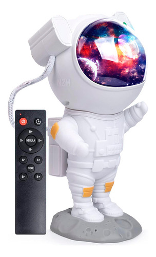 Lampara Escritorio Led Astronauta Proyector Velador Usb