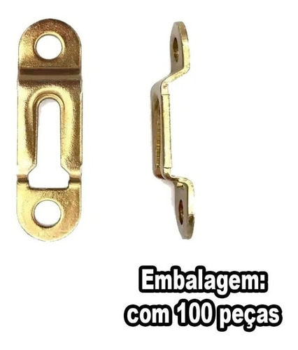 Kit 100 - Suporte Invisível Para Fixação De Nicho