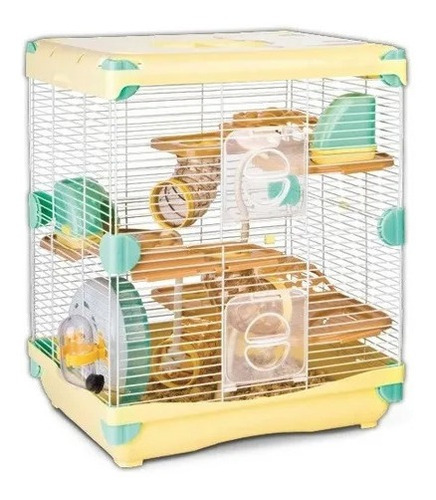 Jaula Casa Para Hamster/ Roedor Con 4 Pisos