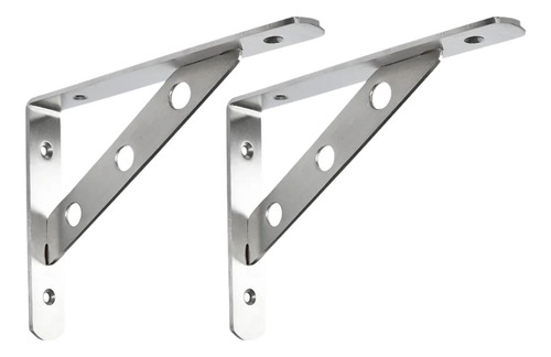 2 Soportes De Acero Inoxidable Para Estantes, 6 Pulgadas