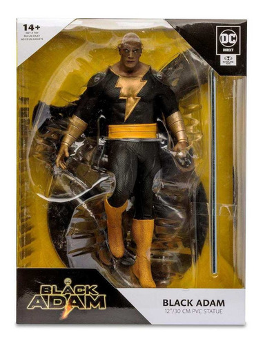 Black Adam Mcfarlane 12 Pulgadas Dc Multiverse Shazam 30 Cms