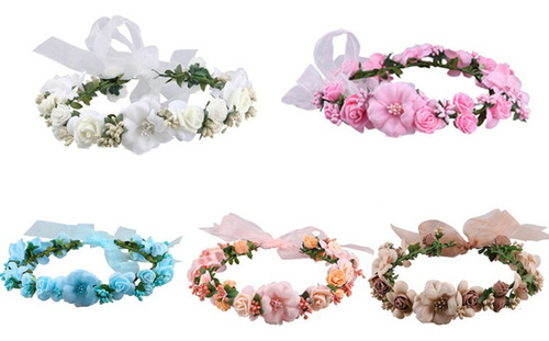 Diadema Para Mujer, Flores Florales, Guirnaldas Para El Pelo