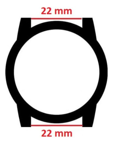 Pulseira Loop Compatível Garmin Forerunner 255 Music 46mm Cor Preto