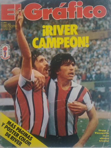 El Grafico 3124 River Campeon Metropolitano 1979