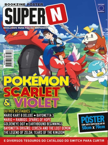 Superpôster Super N - Pokémon Scarlet & Violet, De A Europa. Editora Europa, Capa Mole Em Português