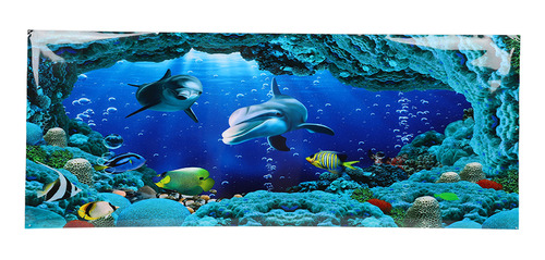 Póster Decorativo De Fondo Para Pecera Sea World