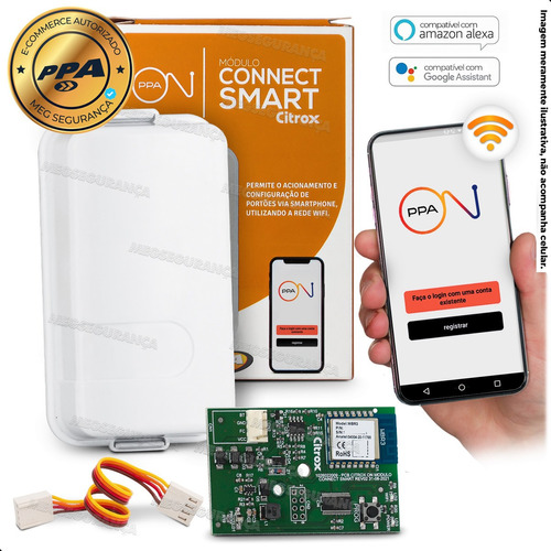 Kit 2 Módulo Connect Smart Ppa On Conectividade Portão Wifi