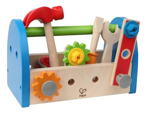 Juego Caja De Herramientas Madera Niño Hape-mvd Kids