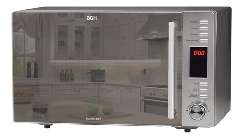 Imagen 3 de 6 de Microondas Trifunción Bgh Quick Chef 30 Litros B330dss9