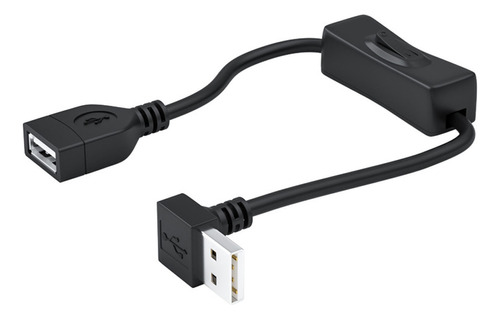 Cable De Extensión Usb 2.0 Macho A Hembra De 90 Grados Con Á