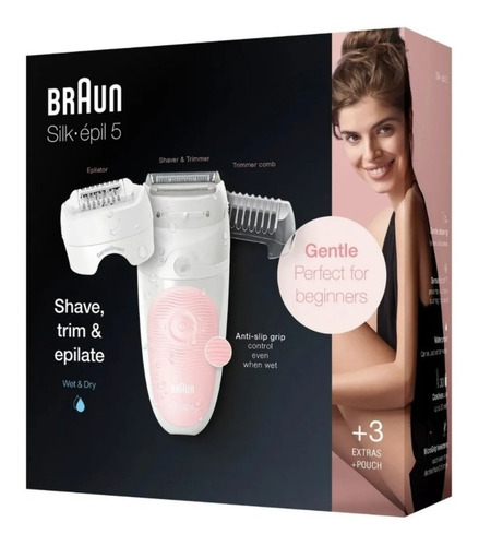 Imagen 8 de 10 de Depiladora Inalámbrica Braun Silk Epil Ses5620 Serie 5 W&d