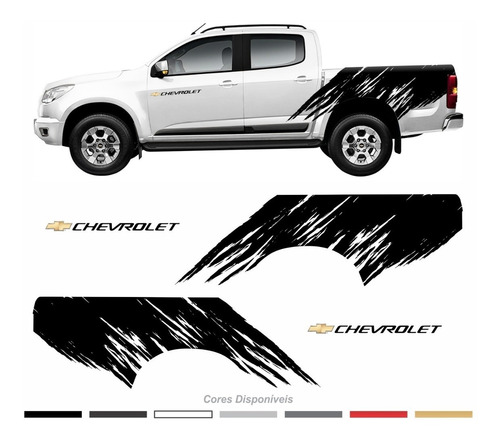 Adesivo Nova Chevrolet S10 Faixa Lateral Personalizado 334