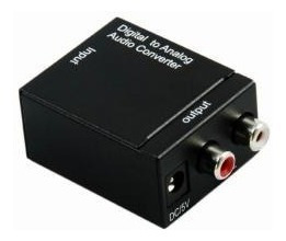 Adaptador Conversor De Audio Óptico Digital A Análogo Rca