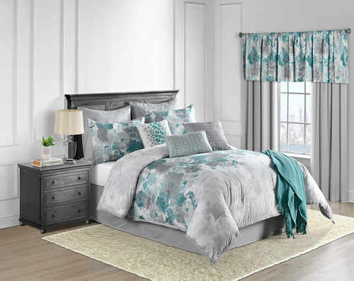 Lanwood Home Claire Juego De Edredón De Algodón De 10 Piezas