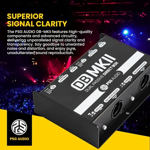 Db-mkii Caja De Audio De Inyección Directa Dual Premium D...