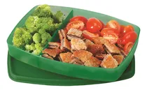 Comprar Portavianda Hermetico Con Divisiones Vianda Taper Tupperware Color Verde
