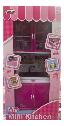 Juguete Mini Lavavajillas Para Muñeca Tipo Barbie Para Niñas