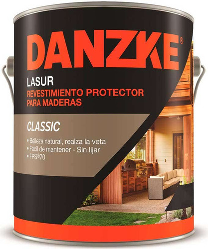 Danzke Lasur Impregnante Madera Satinado X 20lts Rex Color Cristal