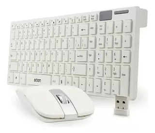 Kit Teclado Mouse Wireless Sem Fio Silencioso Ergonômico Nf