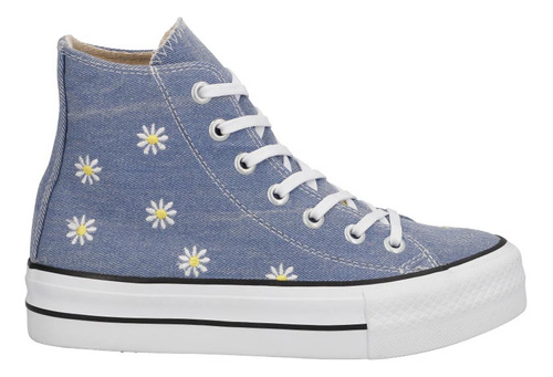 Zapato Casual Pr774994 Flor Cordones Dama La Liso Flores