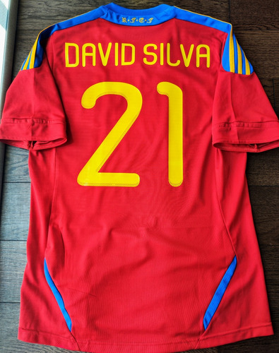 Jersey España David Silva Conmemorativa Campeones Mundial