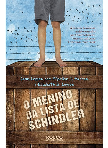O menino da lista de Schindler, de Leyson, Leon. Editora Rocco Ltda, capa mole em português, 2014
