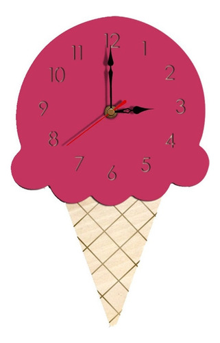 Reloj De Pared Helado Reloj De Pared Estilo Nórdico, Rosa