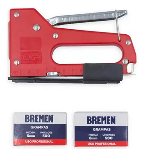 Engrampadora Bremen Profesional + 1000 Grampas Engrapadora