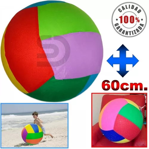 Mueble Cojín Silla Puff Inflable Pelota Futbol 1.12mx66cm