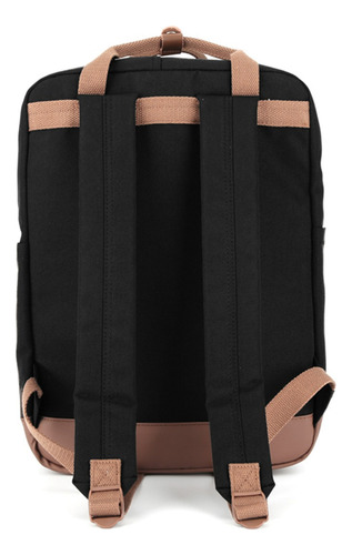 Mochila Okta 1085 Division Notebook Bolsillo De Atajo. Color Negro Y Marrón