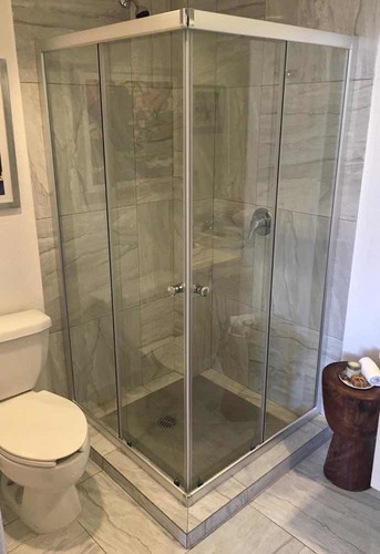 Cancel De Baño En Cristal Templado 90x90 Escuadra | Mercado Libre