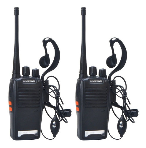 Kit 2 Radio Walk Talk Comunicador 16 Ch 12km Baofeng 777s Ht