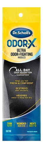 Modelo de combate a odores Dr Scholls Odor-X, 1 par