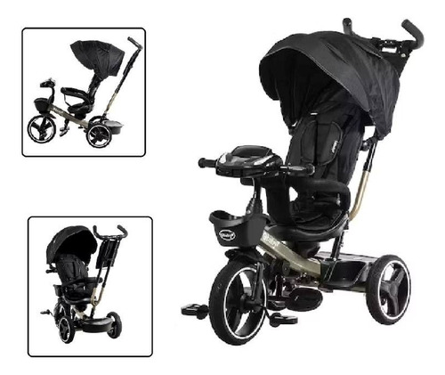 Triciclo Paseador Ebaby Puerto Usb. Luces Y Sonido