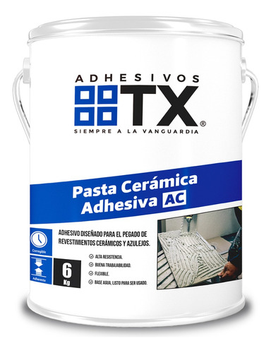 Adhesivo Ceramico En Pasta Tx Ac 6 Kilos