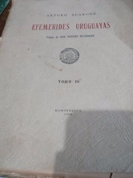 Efemerides Uruguayas  Arturo Scarone Año 1956 Montevideo