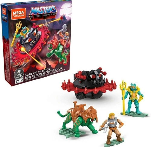 Masters Of The Univese Battle Cat Vs Roton Mega Construx Cantidad de piezas 171