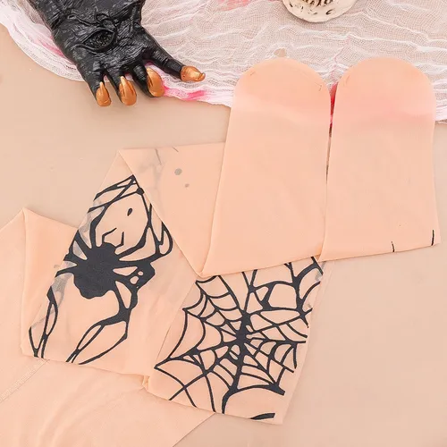 Medias Góticas Con Forma De Telaraña, Estilo Retro, Con Form