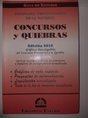 Concursos Y Quiebras Editorial Estudio 