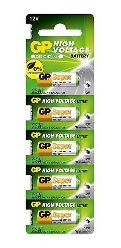 5 Pilas Alcalinas 12v 23a A23 Lrv08/l1028/rvo8/23ae/ms21/mn2