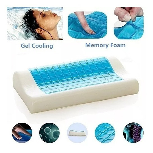 Almohada Memory Gel Ortopédica Duo Indeformable