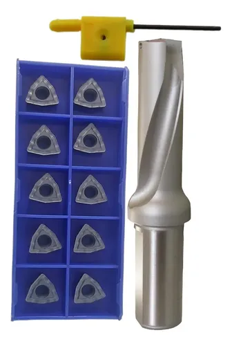 Kit Broca Tmax 34mm 3xd + 10 Pastilhas Wcmx Ou Wcmt 06t308