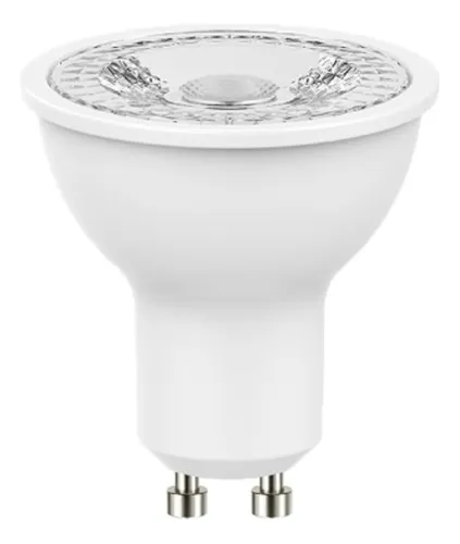 Ampolleta Gu10 Luz Cálida 3000k Dimeable 5.6w + Soquete 220v