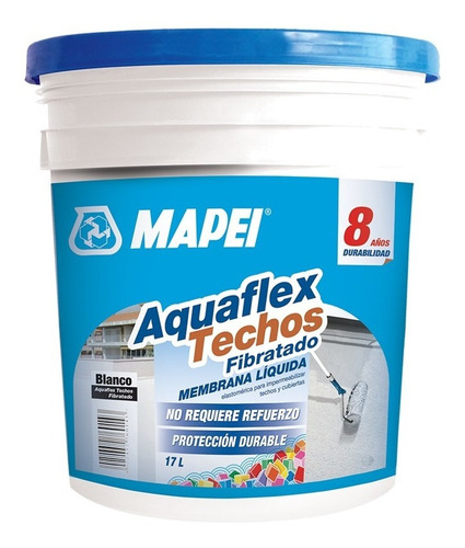 Impermeabilizante Acrílico Aquaflex 8 Años Blanco O Rojo