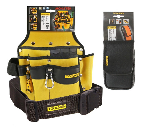 Imagen 6 de 9 de Cinturon Porta Herramientas Celular Toolmen T200 T35 T72
