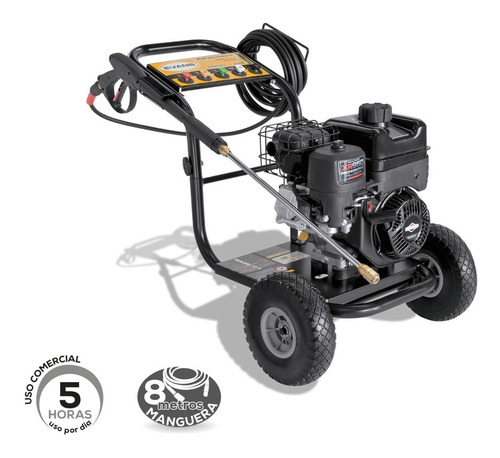 Hidrolavadora A Gasolina 6.50hp B&s Xr Axial 12lpm 2700psi Color Negro/Gris Frecuencia 60Hz