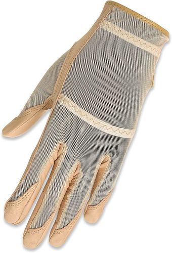 Hj Guante De Mujeres Longitud Beige Solaire Completa Guante 