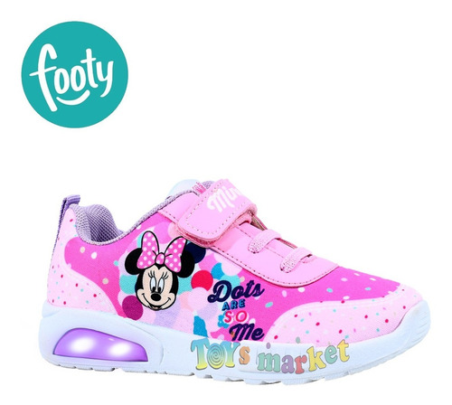 Zapatillas Con Luces Led Footy Disney Frozen Mickey Minnie